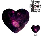 PURPLE CLOUDS Multi-purpose Cards (Heart)  Front 2