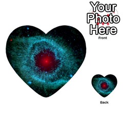 Helix Nebula Multi-purpose Cards (heart)  by trendistuff