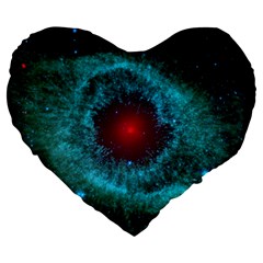 Helix Nebula Large 19  Premium Heart Shape Cushions by trendistuff