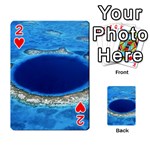 GREAT BLUE HOLE 2 Playing Cards 54 Designs  Front - Heart2