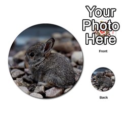 Small Baby Bunny Multi-purpose Cards (round)  by trendistuff
