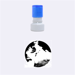 Calico Cat And White Kitty Rubber Round Stamps (small) by trendistuff