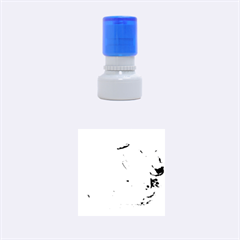 Adorable Sleeping Puppy Rubber Round Stamps (small) by trendistuff