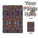 Kaleidoscope Folding Umbrella #10 Playing Cards 54 Designs  Front - Club4