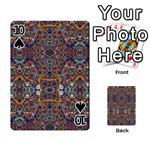 Kaleidoscope Folding Umbrella #10 Playing Cards 54 Designs  Front - Spade10