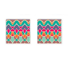 Wavy Design			cufflinks (square) by LalyLauraFLM