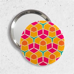 Shapes In Retro Colors Pattern			2 25  Handbag Mirror by LalyLauraFLM