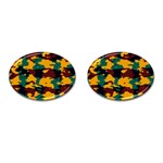 Camo texture 			Cufflinks (Oval) Front(Pair)
