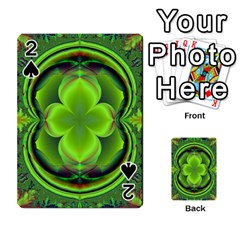 Green Clover Playing Cards 54 Designs  by Delasel