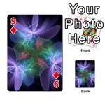 Ethereal Flowers Playing Cards 54 Designs  Front - Diamond9