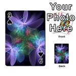 Ethereal Flowers Playing Cards 54 Designs  Front - Spade9