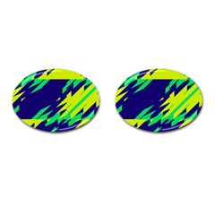 3 Colors Shapes    			cufflinks (oval) by LalyLauraFLM