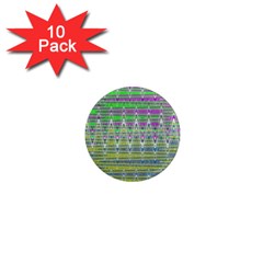Colorful Zigzag Pattern 1  Mini Magnet (10 Pack)  by BrightVibesDesign