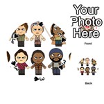 The Walking Dead   Main Characters Chibi   Amc Walking Dead   Manga Dead Playing Cards 54 (Round)  Front - Spade3