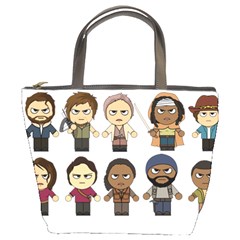 The Walking Dead   Main Characters Chibi   Amc Walking Dead   Manga Dead Bucket Bags by PTsImaginarium