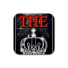 The King Rubber Coaster (square)  by SugaPlumsEmporium