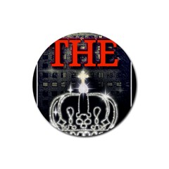 The King Rubber Round Coaster (4 Pack)  by SugaPlumsEmporium