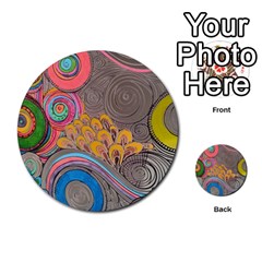 Rainbow Passion Multi-purpose Cards (round)  by SugaPlumsEmporium
