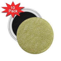 Festive White Gold Glitter Texture 2 25  Magnets (10 Pack)  by yoursparklingshop