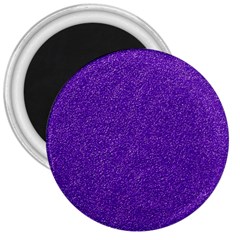 Festive Purple Glitter Texture 3  Magnets by yoursparklingshop