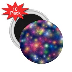Starlight Shiny Glitter Stars 2 25  Magnets (10 Pack)  by yoursparklingshop