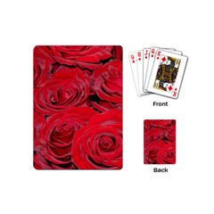 Red Love Roses Playing Cards (mini)  by yoursparklingshop