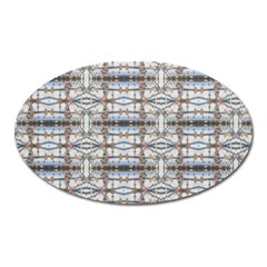 Geometric Diamonds Oval Magnet by yoursparklingshop