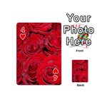 Red Roses Love Playing Cards 54 (Mini)  Front - Heart4