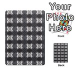Black White Gray Crosses Multi-purpose Cards (Rectangle)  Back 2
