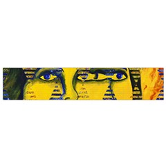 Conundrum Ii, Abstract Golden & Sapphire Goddess Flano Scarf (small) by DianeClancy