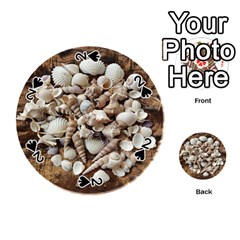 Tropical Sea Shells Collection, Copper Background Playing Cards 54 (round)  by yoursparklingshop