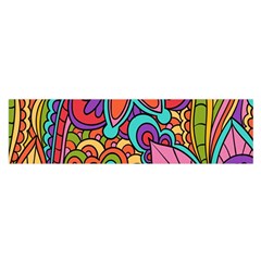 Festive Colorful Ornamental Background Satin Scarf (oblong) by TastefulDesigns