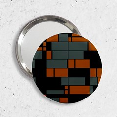 Rectangles In Retro Colors                              			2 25  Handbag Mirror by LalyLauraFLM