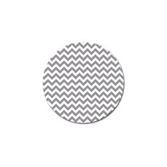 Medium Grey & White Zigzag Pattern Golf Ball Marker (10 Pack) by Zandiepants