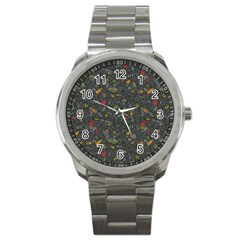 Abstract Reg Sport Metal Watch by FunkyPatterns