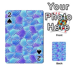 Blue And Purple Glowing Playing Cards 54 Designs  by FunkyPatterns