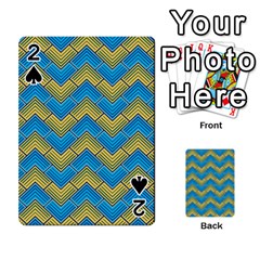 Blue And Yellow Playing Cards 54 Designs  by FunkyPatterns