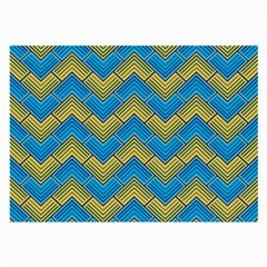 Blue And Yellow Large Glasses Cloth by FunkyPatterns