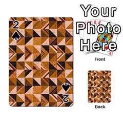Brown Tiles Playing Cards 54 Designs  by FunkyPatterns