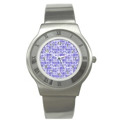 Pastel Purple Stainless Steel Watch by FunkyPatterns