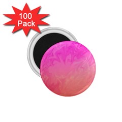 Ombre Pink Orange 1 75  Magnets (100 Pack)  by BrightVibesDesign