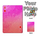Ombre Pink Orange Playing Cards 54 Designs  Front - Diamond8
