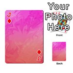 Ombre Pink Orange Playing Cards 54 Designs  Front - DiamondJ