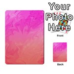 Ombre Pink Orange Playing Cards 54 Designs  Back