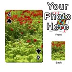 Poppy V Playing Cards 54 Designs  Front - Spade4
