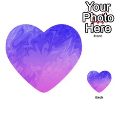 Ombre Purple Pink Multi-purpose Cards (heart)  by BrightVibesDesign