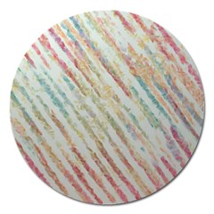 Diagonal Stripes Painting                                                               			magnet 5  (round) by LalyLauraFLM