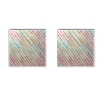 Diagonal stripes painting                                                               			Cufflinks (Square) Front(Pair)