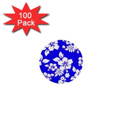 Deep Blue Hawaiian 1  Mini Buttons (100 Pack)  by AlohaStore