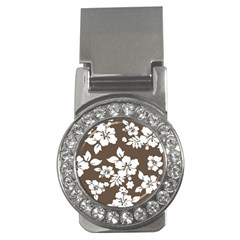 Sepia Hawaiian Money Clips (cz)  by AlohaStore